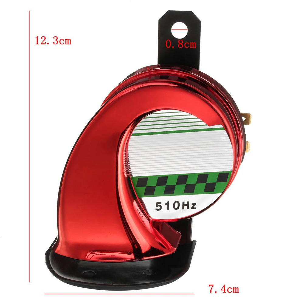 12V 100dB Waterproof Super Loud Car Motorcycle Motorbike Truck Boat Electric Loud Snail Air Horn Siren