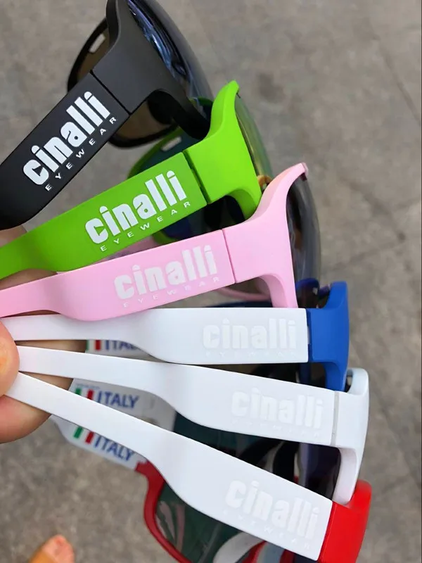 Naga sire CINALLI C-068 Sunglasses Cycling Racing Outdoor Sport Googles Protective TR90 Frame Eyewear w/ Black Polarized Lens