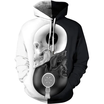 

2020 New listing Hoodies Skull Men/Women 3D Print Graphic Skeleton Skull 3D Boy/Girl long sleeve Autumn Winter Cool Fashion Tops