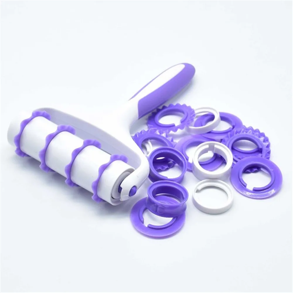 Cake Cookie Pie Pizza Cutter  Fondant Strip Ribbon Cutter Sugarcraft Tool Rolling Pin Embosser Roller Set Cake Decorating Tools02