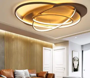 

New Creative Rings Modern Led Ceiling Light For Living Room Bedroom 48w/70w/85w Home Indoor Led Ceiling Light Fixture AC90V-260V