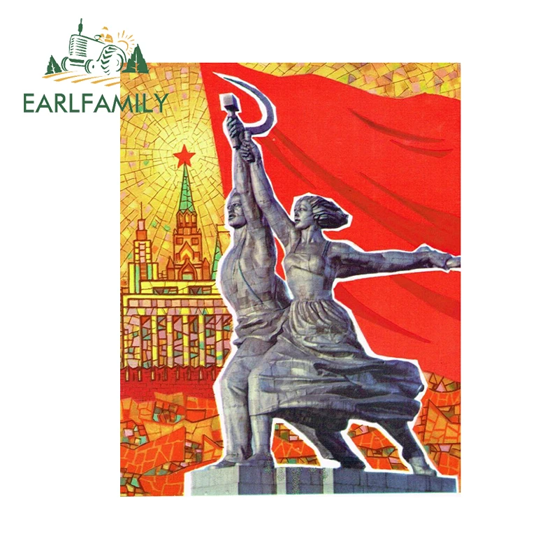 

EARLFAMILY 13 см x 10,2 см для CCCP девочек плакат автомобиля Стикеры личность Виниловая пленка для оклеивания автомобилей для укладки волос Водонепроницаемый устойчивые к появлению царапин наклейка на багажник