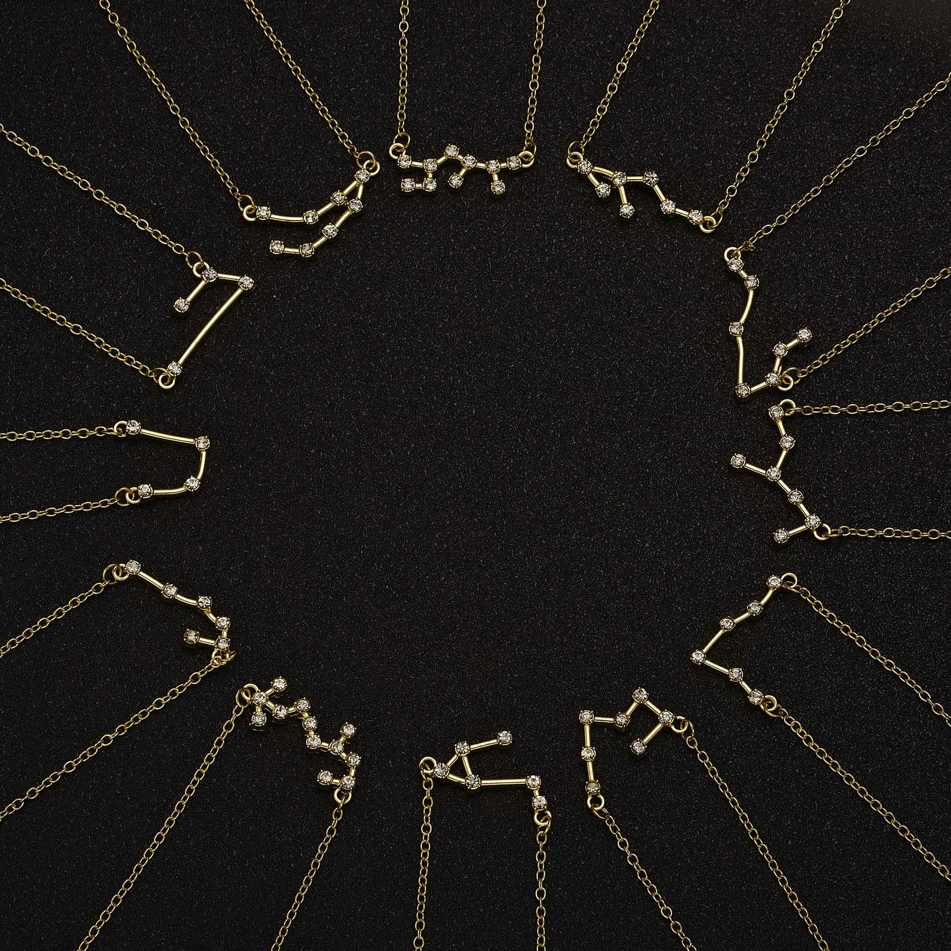 3Pcs/set 12 Zodiac Sign 12 Constellation Necklace - Image 6