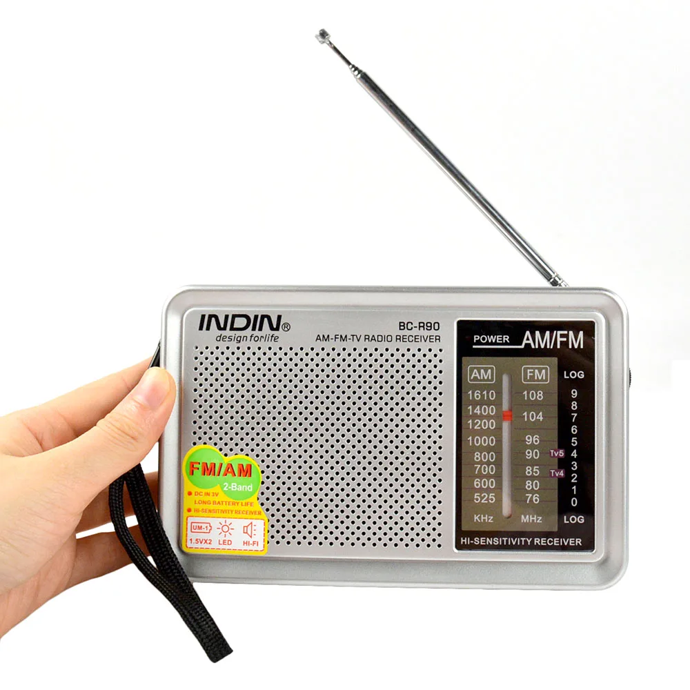 Портативный AM FM радиоприемник Ретро винтажный встроенный динамик Карманный
