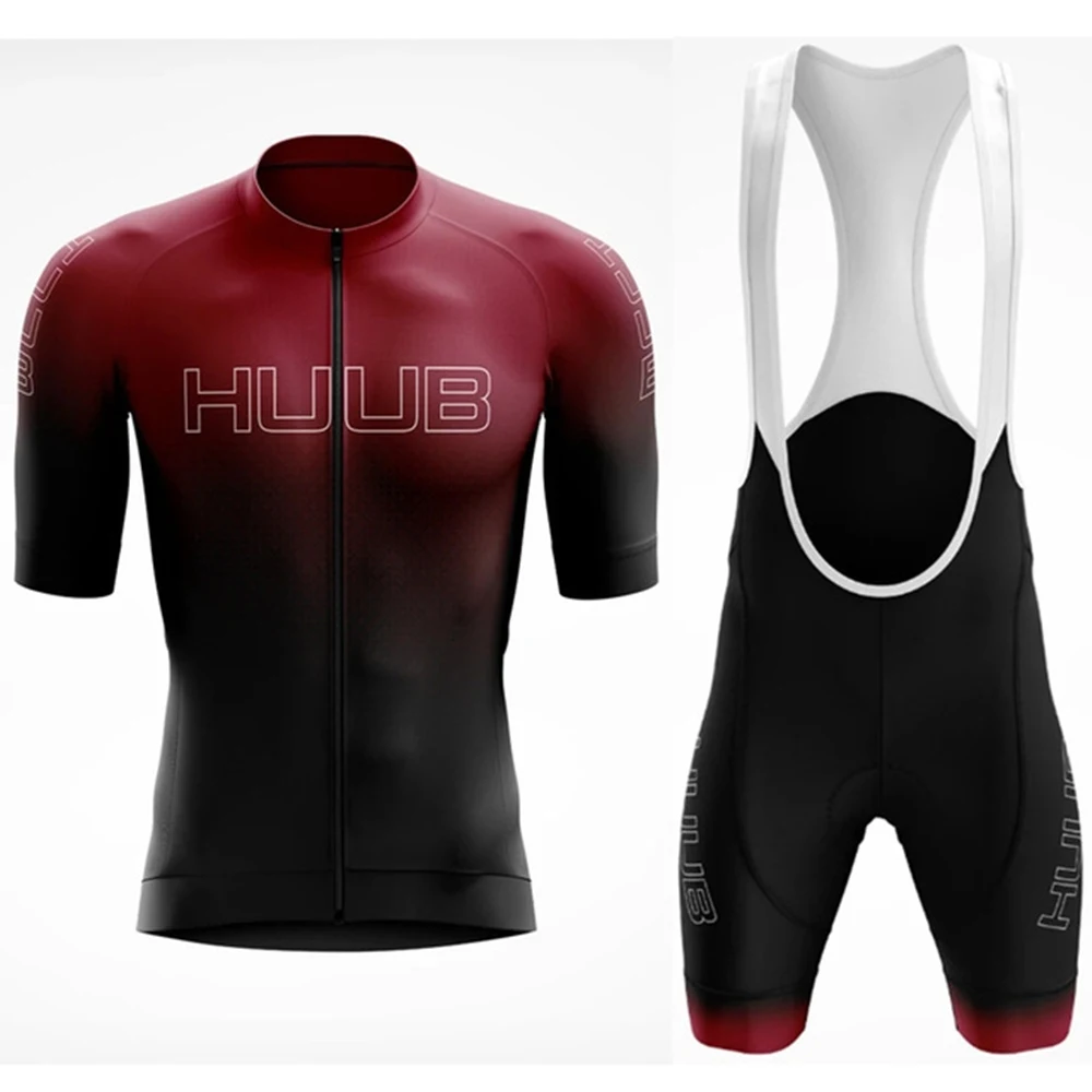 Huubチームribble weldtiteプロサイクリングキットwielren kledingヘレンジャージセット9Dバイクショーツセットmtb ropaサイクリング速乾性マイヨ - Mobile