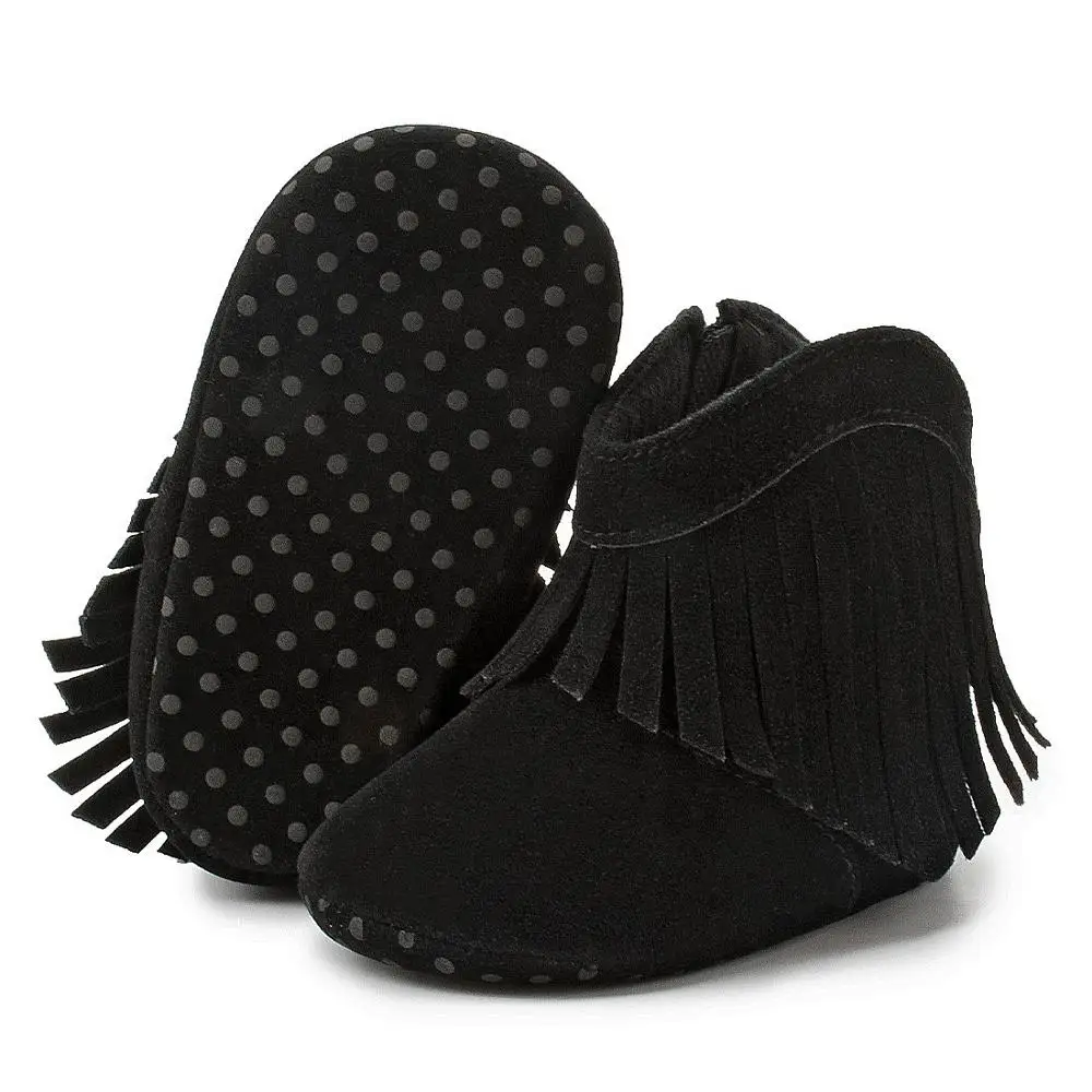 Baby Booties Infant Toddler First Walkers Soft Sole Anti-slip Boots Moccasin For Kids
