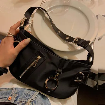 

2020 New Fashion Unique Concise All-match Axillary Bag Handbag Shoulder Bag Baguette Bag Office Daily