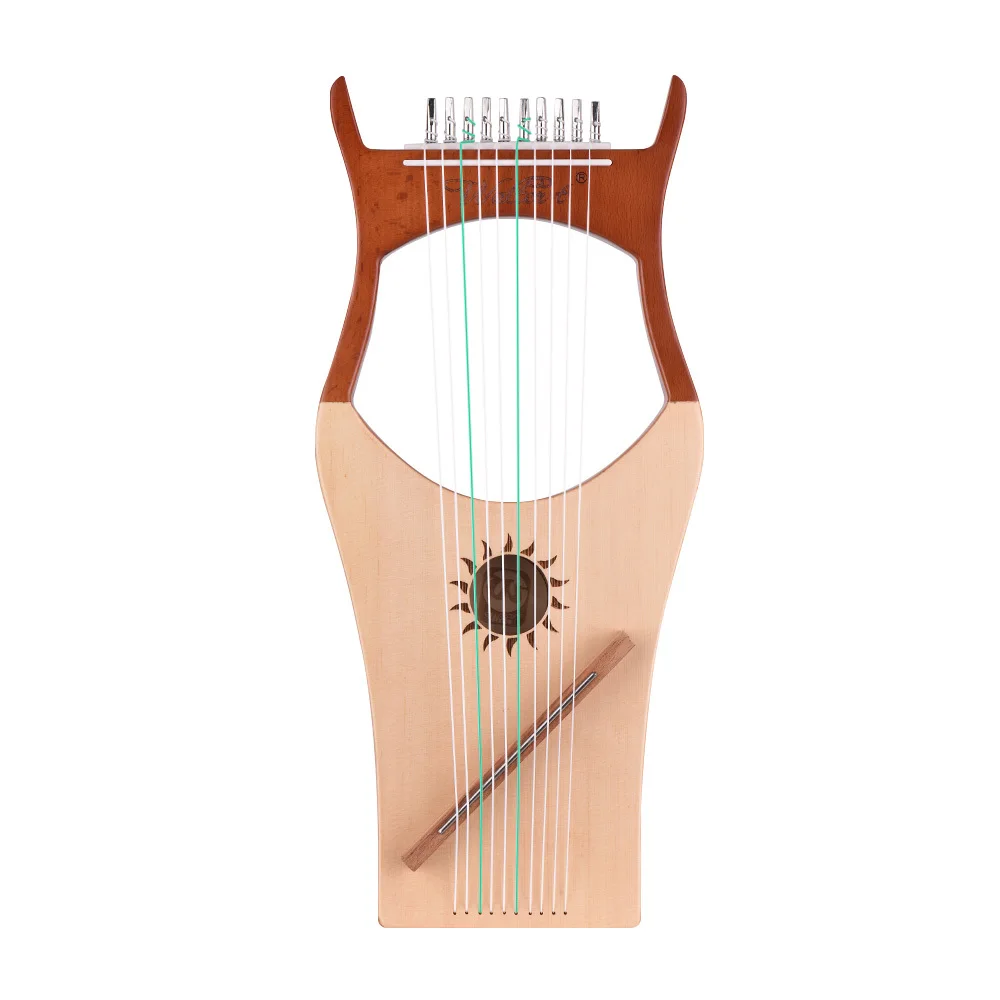 10 струнная деревянная лебедка арфа нейлоновая струнная ель Топ бук струнный инструмент сумка для переноски