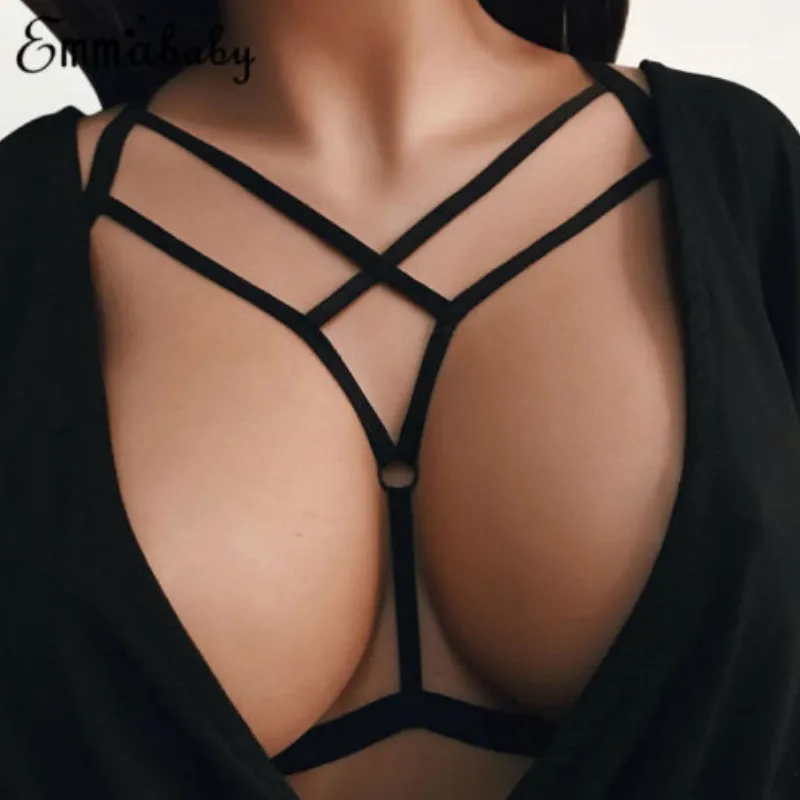 

New Arrival 2019 Women Sexy Bandage Lingerie Hollow Strappy Bra Corset Push Up Top Underwear free shipping