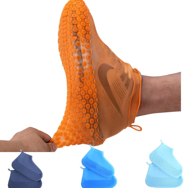 Rain boots waterproof children PVC rubber boots non-slip water shoes cover rainy day men and women