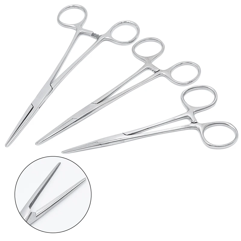 Animal Cage Clamp Orthopedics Instruments 1 Pc Stainless Steel Hemostatic Clamp Forceps Surgical Forceps Surgical Tool Kit Locking Clamps Fishing Pliers Hv3N