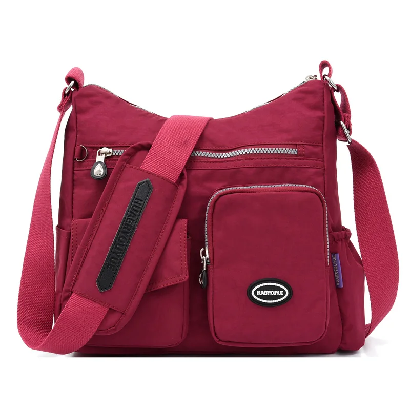 Nylon Women Messenger Bags Casual Large Capacity Ladies Handbag Female Crossbody Bags Travel Shoulder Bags Waterproof Tote
