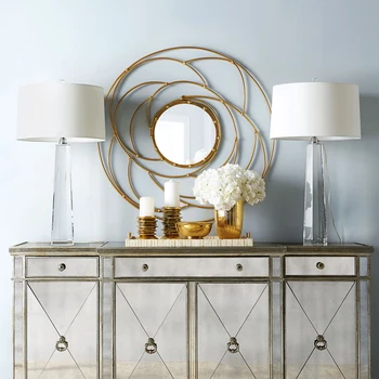 

Modern Lamp Octagon Solid Crystal Bedroom Bedside Lamp European Warm Wedding Decoration White Lampshade abajur para quarto