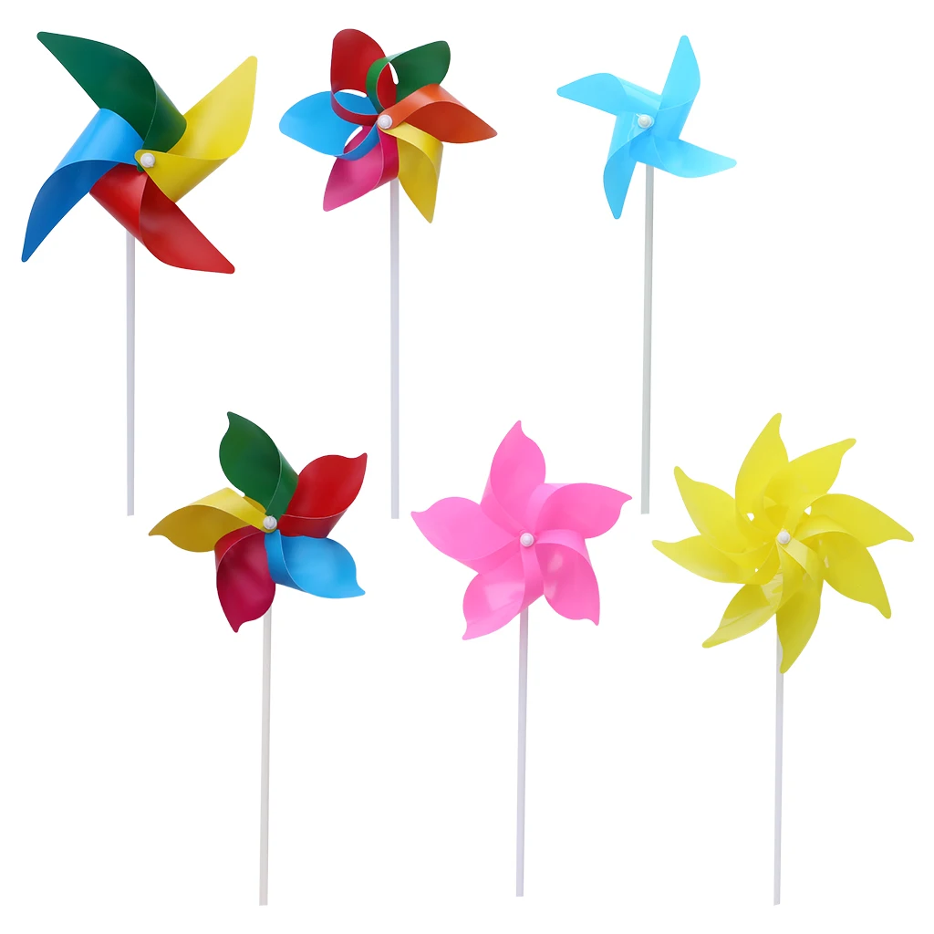 10 комплектов штифт ветряной мельницы ветряной Спиннер садовое уличное украшение игрушки на открытом воздухе DIY