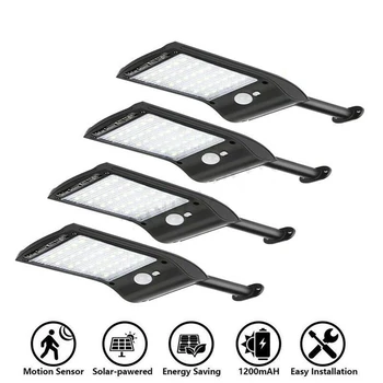 

Outdoor 36LED Solar Power Street Light PIR Motion Sensor wall Lamp Outdoor remote control rotate bracket solar street light