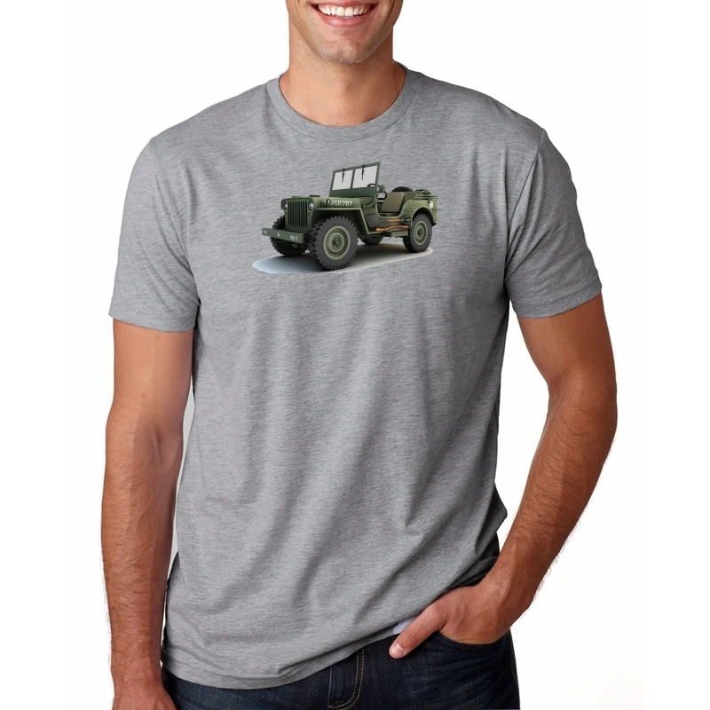 hot sale new mens t shirt willys t-shirt military nostalgia ww2
