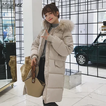 

Long Coat Women Plus Size Thicker Warm Korean Style Solid Simple All Match Womens Winter Fashion 2020 Kawaii Parkas Zipper Soft
