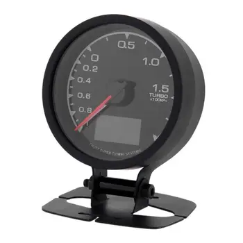 

Universal 1pc 62mm/2.5in 7 Light Colors LCD Display Car Auto Turbo Boost Gauge with Voltage Meter for Universal Car High Quality