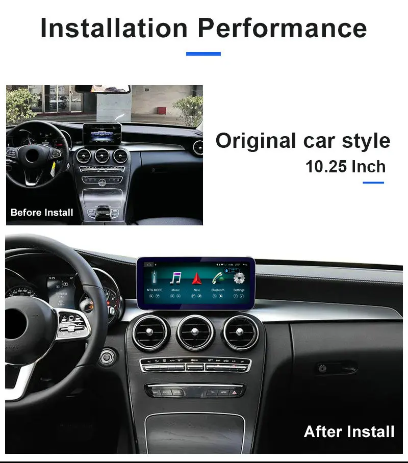Excellent Ugode Car Multimedia Player 10.25 Inches Screen Monitor GLA A CLA GPS Navigation Bluetooth For Benz A CLA GLA Vehicle Car Player 5