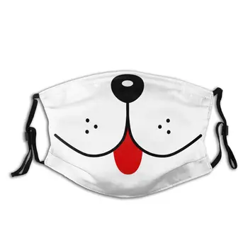 

Funny Dog Face Non-Disposable Face Mask with Filter PM2.5 Anti Haze Dust Mask Protection Mask Respirator Mouth Muffle