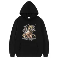 

Anime Attack on Titan Hoodie Fashion Design Eren Jager Harajuku Print Streetwear Men Women Casual Loose Sweatshirts Man Hoodies
