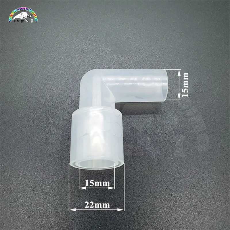 Anesthesia Breathing Tube L-shaped Connector Elbow Circuit Inside Outside Male and Female Tracheal Intubation Connector 90 Degree
