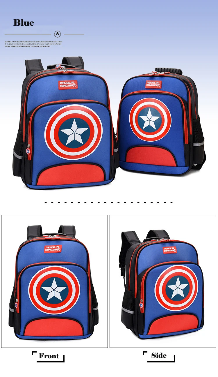 Школьные сумки с суперменом для детей, большая вместительность, водонепроницаемый рюкзак, английский стиль, много карманов, Mochila escolar