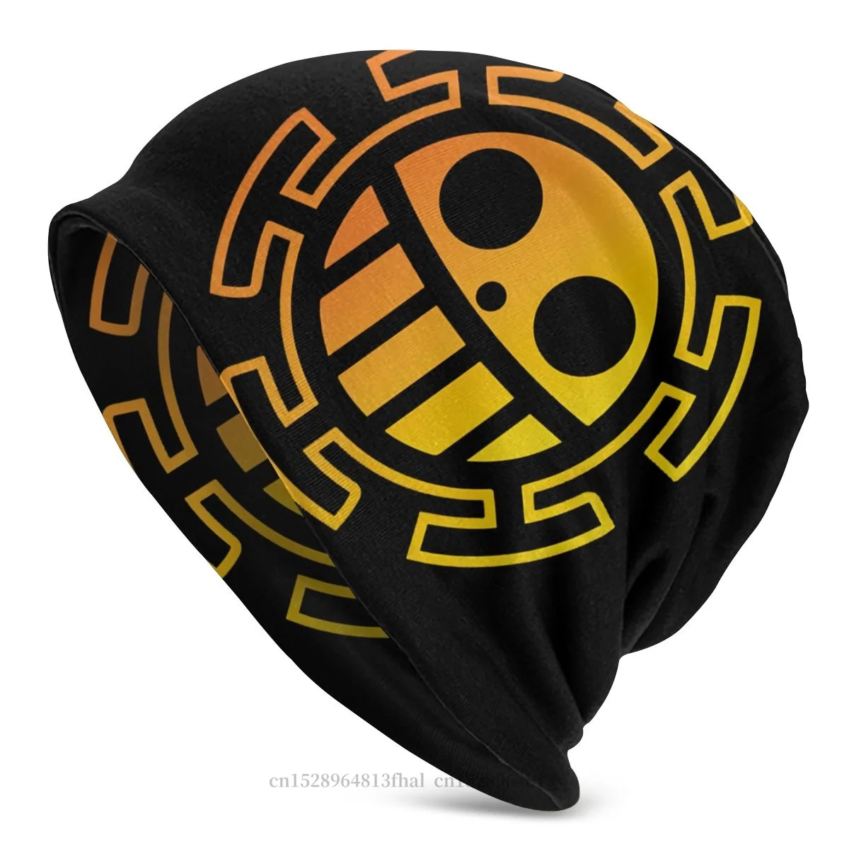 Knitted Hat Trafalgar Law Yellow Outdoor Beanie Caps For Men Women One Piece Luffy Anime Skullies Beanies Ski Caps Bonnet Hats skullies beanie Skullies & Beanies