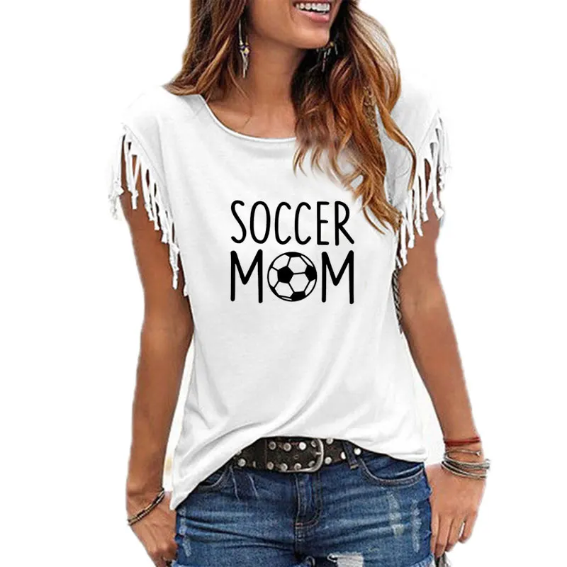 

Soccer Mom Print Women Tshirt Cotton Casual Funny t Shirt For Lady Girl Top Tee NA-289