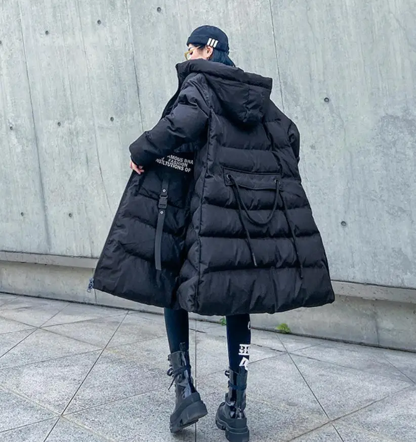 Уличный стиль размера плюс, хлопковое пальто, зимние Пуховые хлопковые парки с принтом, женские тонкие толстые теплые хлопковые куртки больших размеров F587