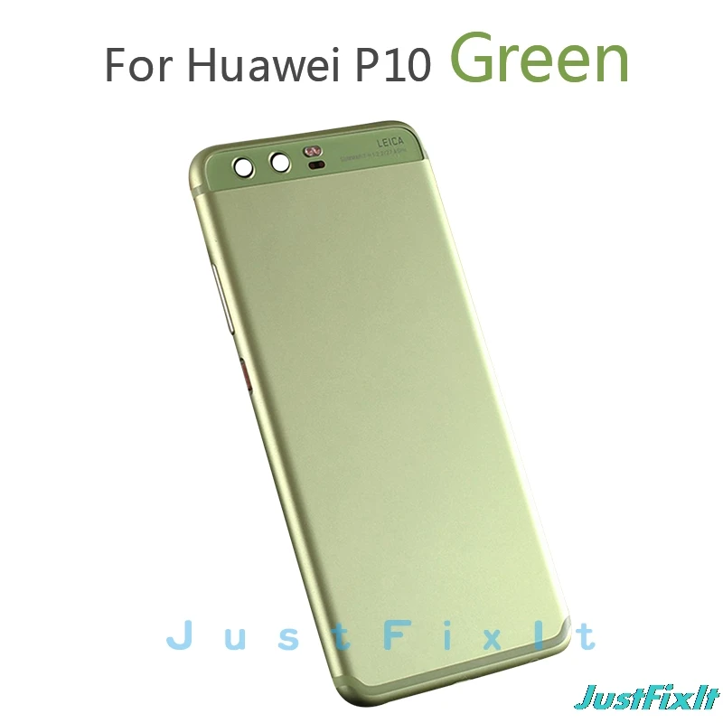 Зеленый Замена для huawei P10 VTR-L09 VTR-AL00 VTR-L29 VTR-TL00 Батарея женские босоножки с закрытой пяткой Корпус задняя дверь Чехол Батарея крышка - Цвет: Зеленый