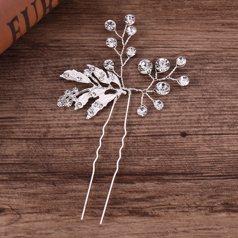 Bridal Hairpins Wedding Hair Accessories Tiara Pearl Rhinestone Flower Bridal Headpiece Wedding Hair Pins For Women Hair Jewelry Bridal Hairpins Wedding Hair Accessories Tiara Pearl Rhinestone Flower Bridal Headpiece Wedding Hair Pins For Women Hair Jewelry