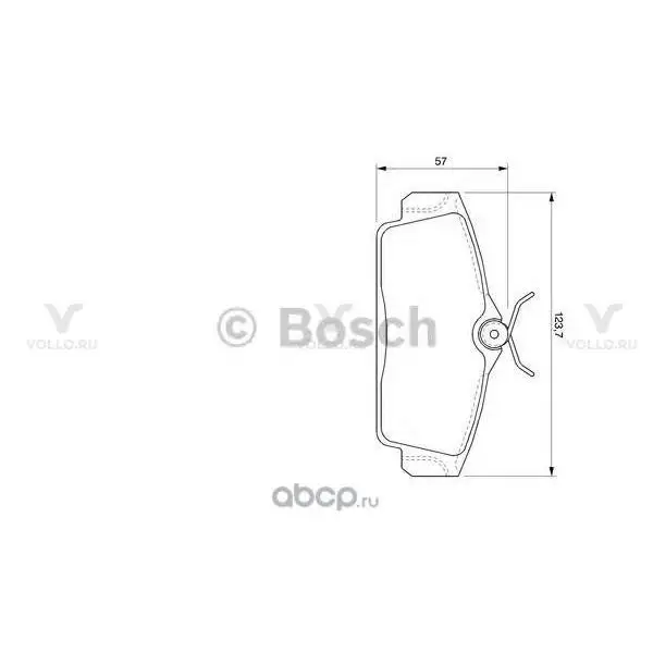 0986424781 BOSCH ДИСКОВЫЕ КОЛОДКИ ПЕРЕДНИЕ