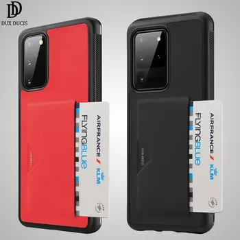 

DUX DUCIS Case For Samsung S20 20+ Plus Ultra Wallet Cover Protective Credit Card Slot Holder TPU Bumper Phone Case
