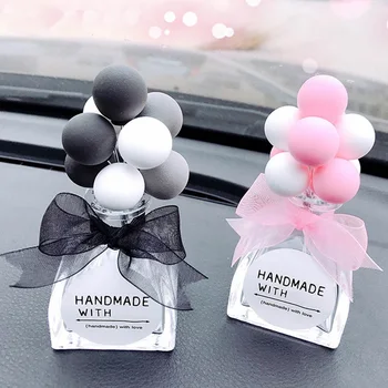 

Cute Creative Colorful Balloon Lovely Mini Car Decoration Car Interior Air Perfume Crystal Bottle Dashboard Ornaments