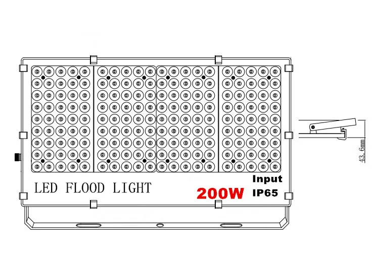 [Seven Neon] AC85-265V IP65 200 Вт черный свет УФ свет, DJ ночной Диско клуб, вечерние, неоновое свечение, УФ-чернила отверждения, флуоресцентный эффект света