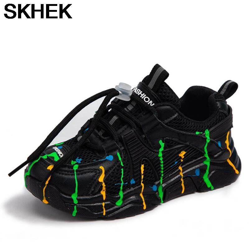 

SKHEK Kids Running Shoes Boys Children Sneakers Child Walking Tennis Sneakers Tenis Infantil Teenagers Sport Shoes Autumn