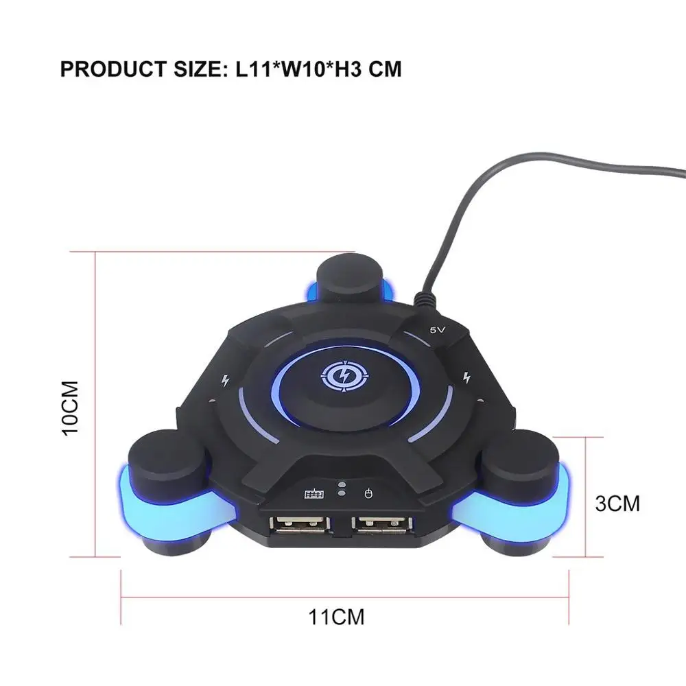 Portable Bluetooth Gaming Converter Mobile Bluetooth Adapter Gaming Keyboard Mouse Converter For Android/IOS For PUBG 40OCT10