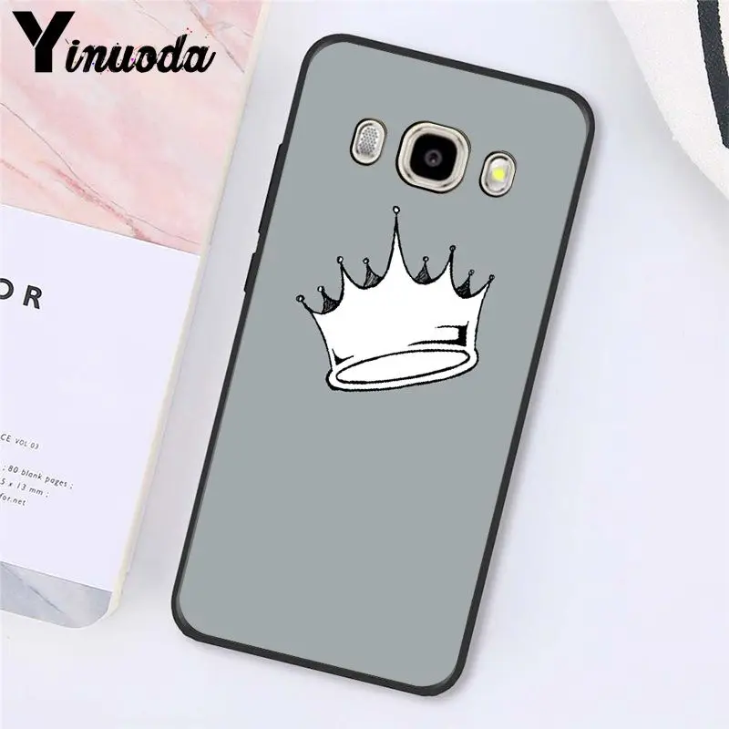 Cartoon Crown King and Queen  