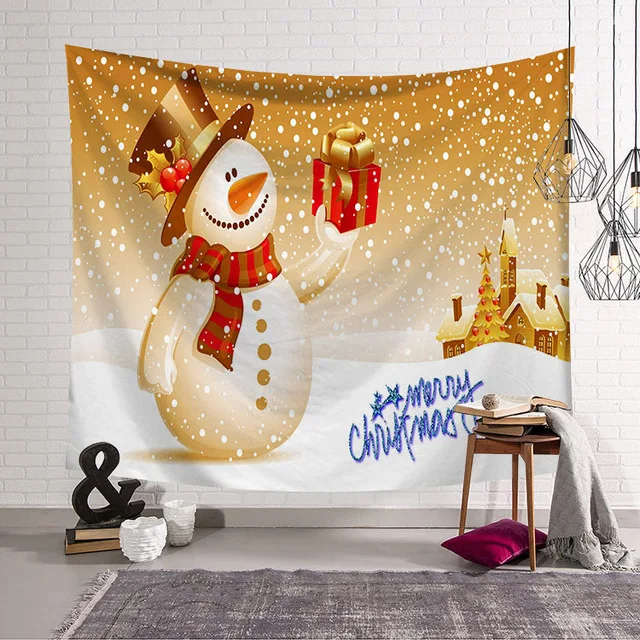 7 стилей Рождественский гобелен настенный Снеговик большое одеяло ткань коврик для йоги одеяло s пляжный ковер йога Рождественский Декор - Цвет: 13