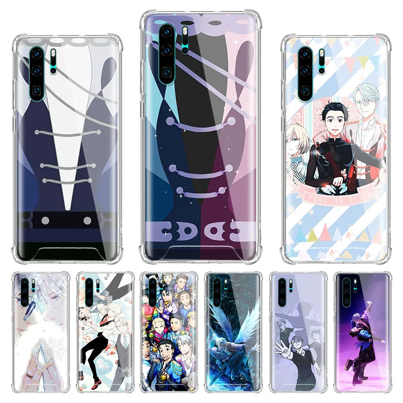 Аниме Yuri On Ice чехол для Huawei P40 Lite E P20 P30 Pro P Smart Z Plus 2019 подушка безопасности Защита от