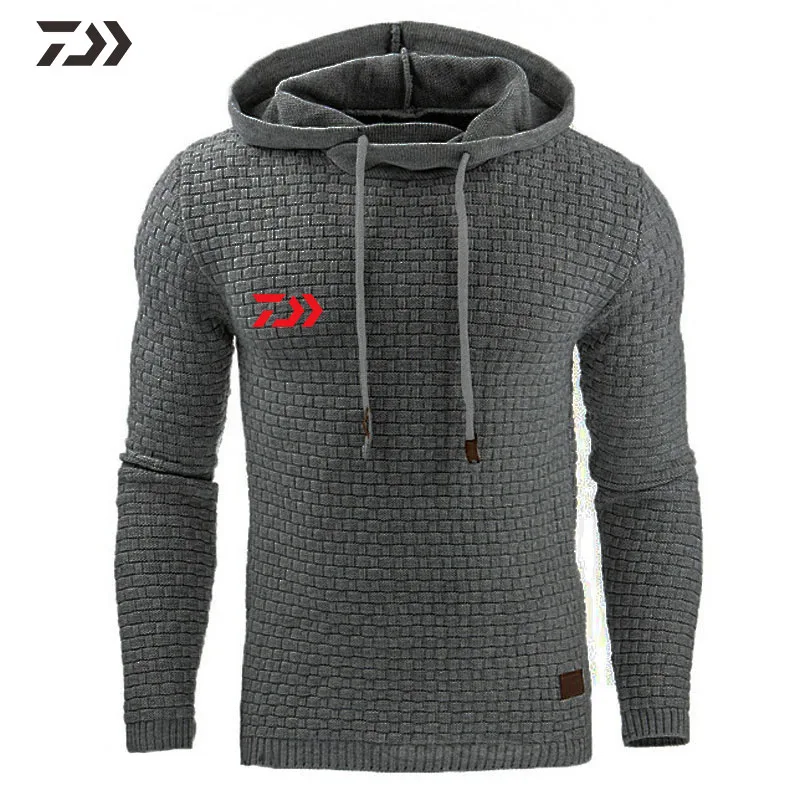 05 Daiwa Рыбацкая рубашка с капюшоном с длинным рукавом Толстовка Мужская дышащая однотонная одежда для рыбалки походная спортивная куртка для рыбалки на открытом воздухе - Цвет: 05