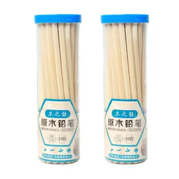 

30/50pcs Natural Wood HB Hexagon Pencil Stationery Office School Students Art Supplies