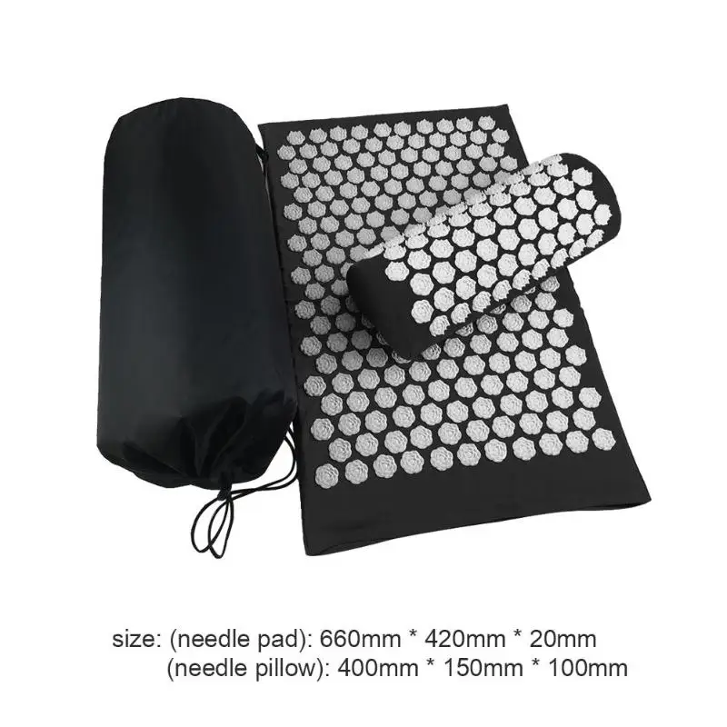 Massager Cushions Lotus Acupressure Mats Pillow Yoga Mats Relieve Back Pain Spike Mat Head Neck Foot Anti-stress Needle Massager