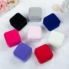 

High Quality Jewelry Storage Boxes Presentation Necklace Pendant Jewelry Box Velvet Case Earrings Flannel Display Box Wholesale