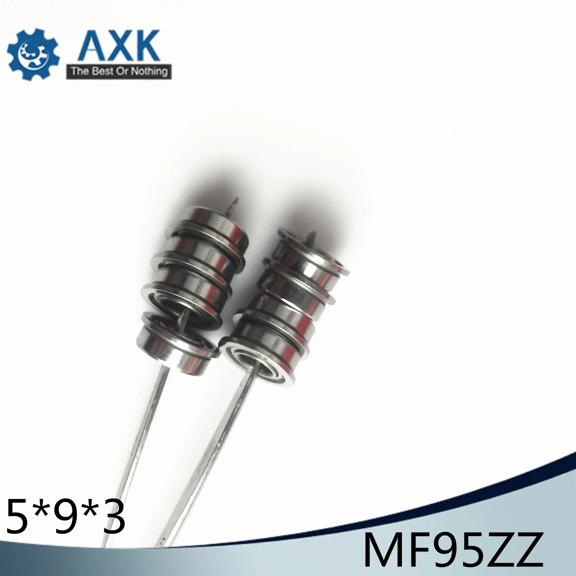 MF95ZZ Flange Bearing 5x9x3 mm ABEC-1 ( 10 PCS ) Miniature Flanged MF95 Z ZZ Ball Bearings