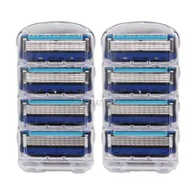 GTT8pcs/Лот Профессиональный 5 слоев бритья Razor Blades, совместимый для Для мужчин Уход за лицом