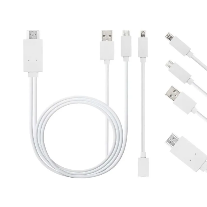 

Micro USB MHL to HDMI Cable 5 Pin & 11 Pin HD TV Cables Adapter for SamSung HuaWei Xiaomi HTC MHL to HDMI Adapter 1.8 m