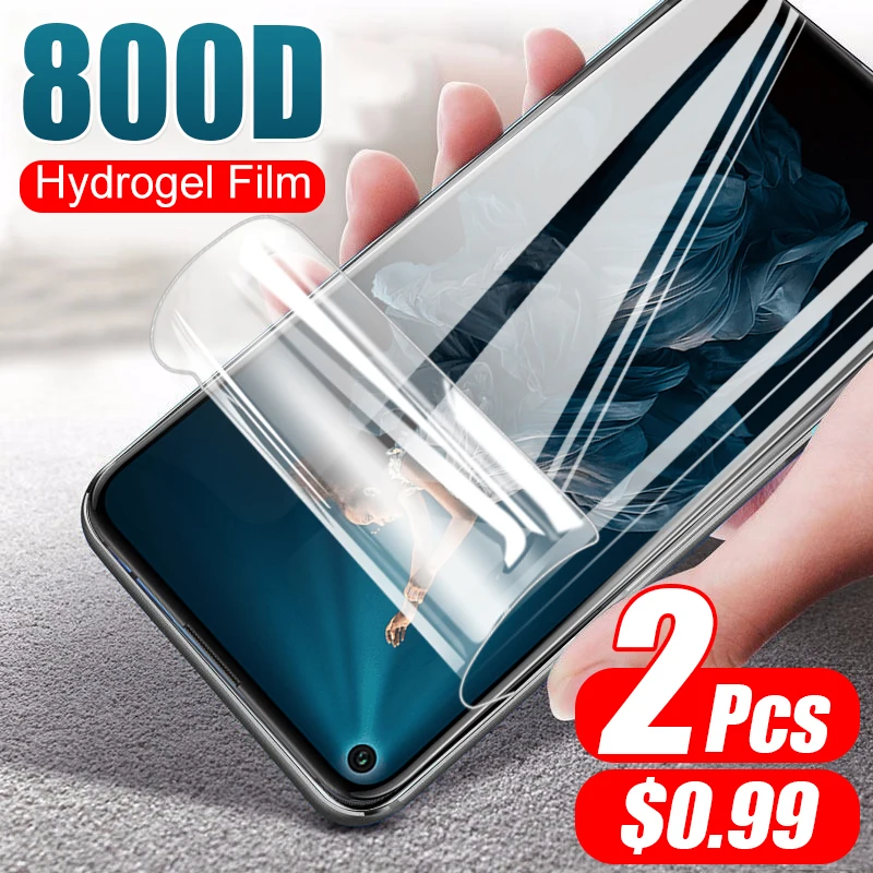 2 шт 800D гидрогель мягкая пленка не стекло для Huawei Honor 20 Pro 9X 8X 10 9 8 Lite 20S защита экрана полная защитная пленка|Защитные стёкла и плёнки|   | АлиЭкспресс