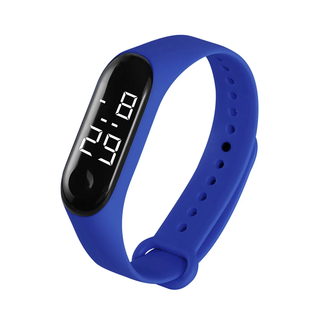 50 м водонепроницаемые цифровые часы для мужчин и женщин светодиодный спортивные часы силиконовые наручные часы Сенсорный экран браслет аксессуары для часов - Цвет: 3rd Generation